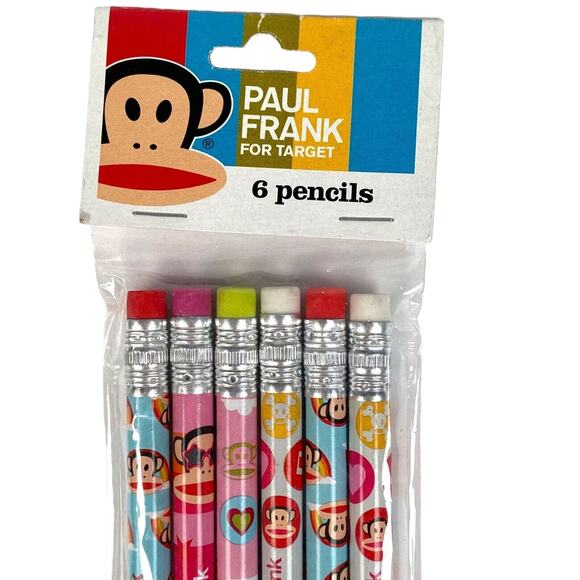 Paul Frank for Target Julius 6 Pencils Mead 2011 New in Package - Picture 2 of 4